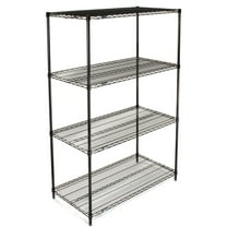 Global Industrial 18487B Nexel Black Epoxy Wire Shelving, 48 x 18 x 74 in.