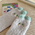 thumbnail image 5 of MZXELPRJD No Show Socks Womens Fuzzy Socks Ear Design Tube Socks Cute Animal Socks Fluffy Soft Winter Warm Socks Christmas Easter Giftsfor Women, Socks Womens Size 9-11 Khaki, 5 of 5