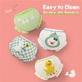 thumbnail image 3 of BIIOVENR 4Pcs Toddlers Diaper Covers Bloomers Underwear for Baby Girls and Boys Cotton Triangle Baby Shorts, 3 of 5