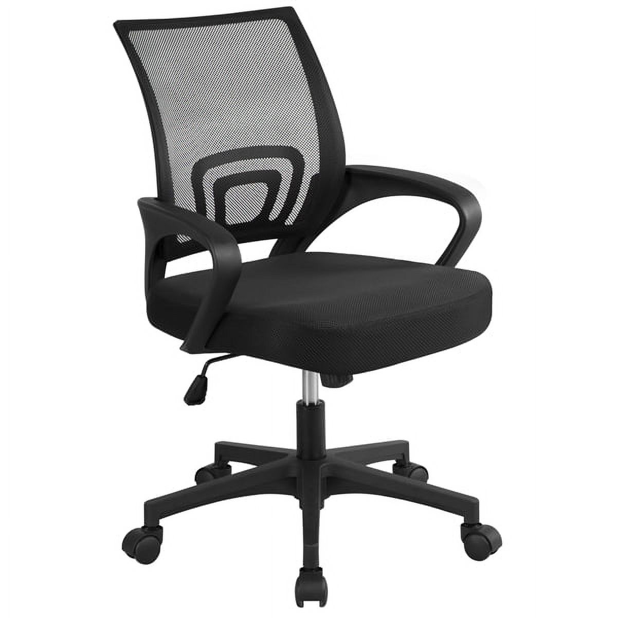 Renwick Manager's Chair with Reclining & Lumbar Support, 200 lb. Capacity, Black - image 5 of 17