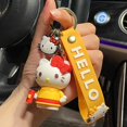 thumbnail image 1 of LLavero de Hello Kitty con colgante de dibujos animados, llavero de coche, llavero de pareja, cadena de Metal, regalo de cumpleaños de silicona, 1 of 4