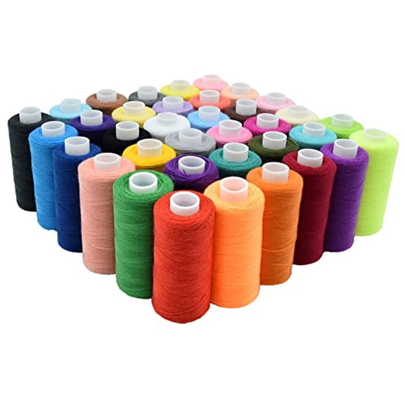 Sewing Machine Threads Kits,36 Colors Polyester Thread Sewing Thread,400 Yards Per Spools for Hand Sewing,Travel and DIY.