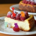 thumbnail image 4 of Lot de 10 Pics à Fruits Décoration Enfants Fruits Réutilisables Fourchettes à Cupcakes Animal Plastique Réutilisable Apéritif de Fête Décoration Maison École, 4 of 7