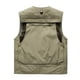 thumbnail image 4 of Chaleco de caza para hombres, novedad de primavera y otoño de 2024, chaqueta de malla para fotografía con múltiples bolsillos para pesca y cuello en V, Logo bordado, chaqueta de malla alta, 4 of 5