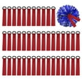 thumbnail image 1 of Uxcell 48 Pcs Etiquetas en blanco para pompones de animadoras rojas, 1 of 7