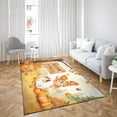 thumbnail image 4 of Welcome Fall Papillon Cozy Autumn Field Pumpkins Golden Leaves Indoor Rug Pap Butterfly Dog Lover Carpet Living Bed Room Sofa Home Decor - 12013, 4 of 5