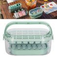 thumbnail image 1 of Ice  Tray, Square Round Sphere Ice  Molds PP Material Dustproof Anti Odorant Easy Release Reusable Ice Ball Maker Mold Container with Lid and Storage Bin for Whiskey Coffee, 1 of 7