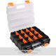 thumbnail image 1 of Organizador de herramientas de doble cara con polímero resistente a los impactos y extraíble personalizable, excelente para tornillos, tuercas, piezas pequeñas, 34 compartimentos, negro/nara, 1 of 5