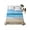 Brown Blue, variant on Twin Size Flat Sheet Only, Teal Pink Ombre Soft Brushed Microfiber Bed Sheets, Modern Abstract Art Gradient Hotel Quality Breathable Bedding Top Sheet, Easy Care, 66"x96"