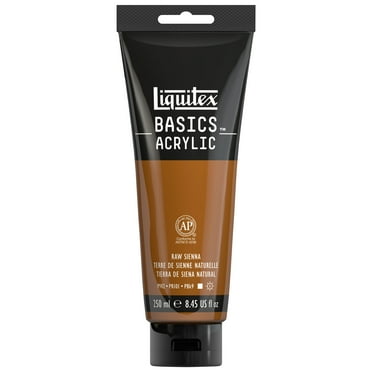 Liquitex BASICS Acrylic Color, 250ml Tube, Raw Sienna