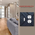 thumbnail image 4 of Dark Black Pattern Light Switch Cover Decorative Switch Plates and Outlet Covers Wall Plate for Electrical Kitchen Home Office Art Decor Mid-size, 4 of 4