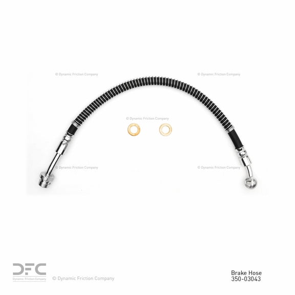Front Left Dynamic Friction Company Brake Line Hose 350-03043 For 2007-2012 Hyundai Veracruz