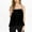 Black, variant on Inleife Womens Sling Tanks Fashion Sexy Women Solid Color Sequin Round-Neck Camisoles