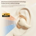 thumbnail image 7 of EDHITNR Bone Conduction Bluetooth Earphones, Wireless Clip-On Earbuds with Mirror Display, Open-Ear Design Bluetooth 5.3 for Running Gym, High Sound Quality Long Battery Life Sports Headphones, Beige, 7 of 7