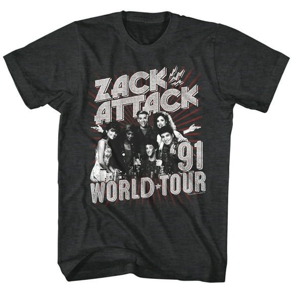 Saved By The Bell T-Shirt Adulte Sitcom Attack World Tour des Années 80