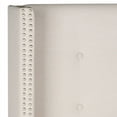 thumbnail image 2 of Safavieh Keegan Winged Tufted Headboard with Nail Heads, Twin Taupe, 2 of 3