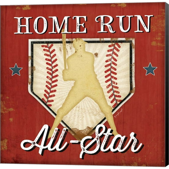 Home Run by Jennifer Pugh, Canvas Wall Art