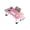 Pink, variant on Yihuala Small Foldable Bed Desk with Sturdy Metal Frame Multifunctional Portable Workstations Space Saving for Dorm Rooms