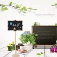 thumbnail image 3 of 10Pcs/Set Kitchen Mini Paint Floral Border Writing Board Chalkboard Message Label Wedding Party Supplies Wooden Place Cards Blackboard(2), 3 of 7