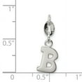 thumbnail image 3 of 925 Sterling Silver Solid Polished Letter Name Personalized Monogram Initial B Pendant Necklace 16x7mm Wide Pendant for, 3 of 4