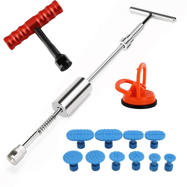 Paintless Dent Removal Tools Dent Puller Pops a Car Dent Remover 2in1 Slide Hammer Dent Lifter