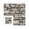 thumbnail image 5 of NextWall Arthouse Cornish Faux Stone Peel and Stick Wallpaper 20.5 in. W x 18 ft. L - Natural, 5 of 5