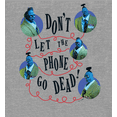 thumbnail image 2 of Beetlejuice Beetlejuice Don't Let The Phone Go Dead Heather Gray Men's Crew Neck Short Sleeve Tee-Small, 2 of 6