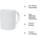 thumbnail image 4 of Taza de café de cerámica de 325 ml | Diseño original con letras del alfabeto | Apto para microondas y lavavajillas | Regalo único para militares, hombres, mujeres, familiares, amigos, compañeros, 4 of 5