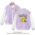 thumbnail image 1 of Abrigo de PokeMon para niños y niñas, camisa de uniforme de béisbol de primavera y otoño, ropa de Pikachu, prendas de vestir exteriores para niños, regalo de vacaciones, 1 of 4