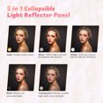 thumbnail image 2 of Yescom 43" 110cm Collapsible Light Reflector Panel Diffuser with Bag Photo Video Studio Gold Silver Portable Yescom Modern, 2 of 7