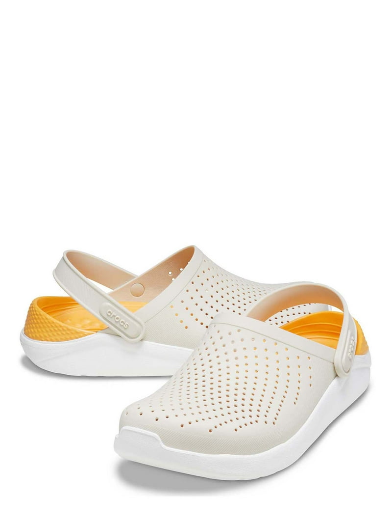 Crocs Beige / White / and Orange LiteRide Clogs Crocs Classic All-Terrain Clog White Orange Men main image 4