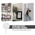 thumbnail image 4 of Homoyoyo White Density Board Sublimation Picture Frame, 1 Piece Table Decor for Custom Photo Printing and, 4 of 5