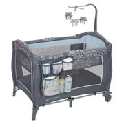 Baby Trend Trend-E Portable Nursery Center Play Yard w/ Wheels, Starlight Blue