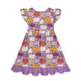 thumbnail image 2 of Millie Loves Lily Girls' Lilac Pumpkin Print, 2- Pocket Dress, Big Girl, Size 6, 2 of 6