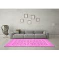 thumbnail image 3 of Ahgly Company Indoor Round Oriental Pink Traditional Area Rugs, 3' Round, 3 of 4