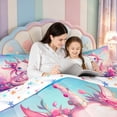 thumbnail image 5 of Manfei Rainbow Axolotl 7 Pieces Full Size Bedding Sets,Animals Print Full Size Bed in a Bag,Colorful Stars Reversible, 5 of 7