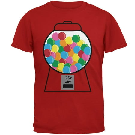 Candy Gumball Machine Costume Mens Soft T Shirt