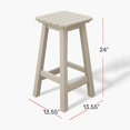 29" Height Outdoor Bar Stools AllWeather Bar Stools Adirondack Poly
