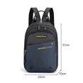 thumbnail image 1 of Mochila antirrobo de nailon para hombre, bolso cruzado pequeño para el pecho, para deportes al aire libre, senderismo, montañismo Fivean unisex, 1 of 2
