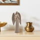 thumbnail image 5 of Simon'S Shop Estatuas de ángel de oración de piedra arenisca, esculturas de ángel rezando, figuras de ángel beige para repisa de mesa de 9 pulgadas de alto, 5 of 5