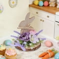 thumbnail image 4 of Cheapark Easter Wooden Ornament Simulated Egg Flower Rabbit Craft Decorative Desktop Accent Festive Spring Home Holiday Decoration, 4 of 6
