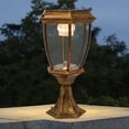 thumbnail image 4 of Outdoor Pillar Lamp Solar Powered Light Walkway Lighting Driveway Path Light, 4 of 12