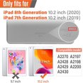 thumbnail image 2 of Timecity iPad 10.2 Case 2020/2019 (iPad 8th/ 7th Generation Case) with Screen Protector Pencil Holder Rotating, 2 of 5