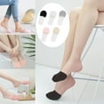 thumbnail image 7 of 5 Pairs Mixed Color Half Length Forefoot Socks Summer Thin Sweat Absorbing, 7 of 7