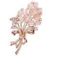 thumbnail image 4 of Gran oferta, broche de flor de piedra de ópalo a la moda, hermosos accesorios de ropa de diamantes de imitación, ramillete para mujer, regalo de cumpleaños TUNC Sencillez, 4 of 5