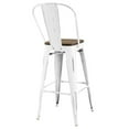 thumbnail image 4 of Promenade Bar Stool Metal Set of 2 White, 4 of 5