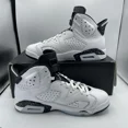 thumbnail image 2 of Ni - ke Air Jordan 6 Reverse Oreo Retro Size 8.5 Men White Sneakers 2024 CT8529-112 ;L98, 2 of 5