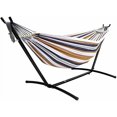 thumbnail image 7 of Double Hammock with Stand Included 450lb Capacity Steel Stand, Premium Carry Bag Included.Indoor Outdoor Brazilian-Style Cotton Bed for Backyard, Camping,Garden$$Garden &, 7 of 7