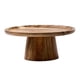 thumbnail image 1 of Soporte de pedestal para pasteles Bandeja de madera para servir aperitivos Plato para pasteles con base alta Cocina 20 centímetros, 1 of 9