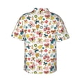thumbnail image 3 of Goofa Butterfly Flowers Hawaiian Shirt for Men, Unisex Summer Beach Casual Short Sleeve Button Down Shirts,Aloha Tropical Floral print shirt-XX-Large, 3 of 9